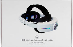 Quest 3 Fejpánt 8000mAh Akkuval, RGB Fényekkel - Gyorstöltés, Kényelmes VR Kiegészítő - Image 8