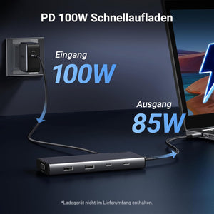 UGREEN Revodok 308 USB-C Hub 8 az 1-ben, 4K HDMI, VGA, MacBook kompatibilis - Image 7