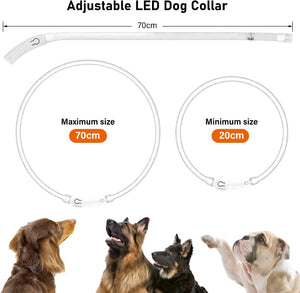 Aicharynic USB-s LED kutyanyakörv - Vízálló, állítható, 3 villogó móddal - Image 6