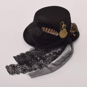 COSDREAMER Steampunk Cilinder Kalap Szemüveggel - Fekete, 60cm - Halloween Jelmez - Image 5