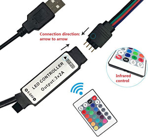 Távirányítós USB LED szalagvezérlő RGB 5050 csíkhoz - MASUNN 24 - Image 3