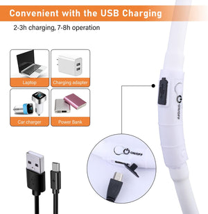 Aicharynic USB-s LED kutyanyakörv - Vízálló, állítható, 3 villogó móddal - Image 4