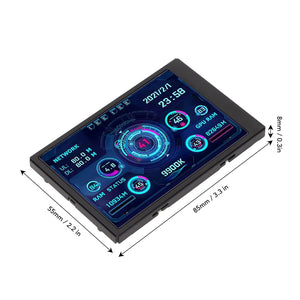 Bewinner 3,5" IPS PC Hőmérséklet és Teljesítmény Kijelző - CPU, RAM, HDD Monitor - Image 8