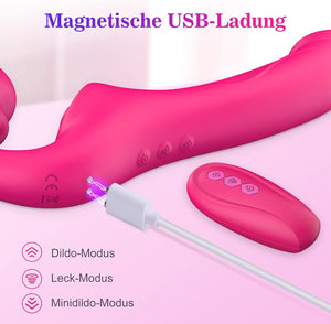 Amoochoo Páros Vibrátor - Dupla Élvezet Nőknek, 10 Módú Csiklóizgató és G-pont Stimuláló - Image 5