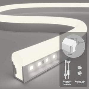 KSIBNW 20 méteres hidegfehér LED neonszalag, vízálló, 220V-os, hálószobába, bárba - Image 4