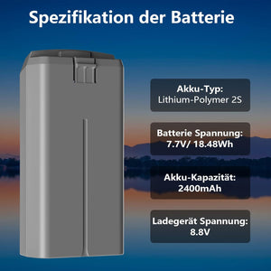 DJI Mini 4K/2/SE drónhoz 2400 mAh intelligens akkumulátor szett, 31 perc repülési idő - Image 4
