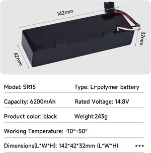 Mspalocell 6200mAh akkumulátor Wyze és Viomi robotporszívókhoz - Image 4