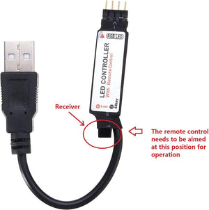 Távirányítós USB LED szalagvezérlő RGB 5050 csíkhoz - MASUNN 24 - Image 5