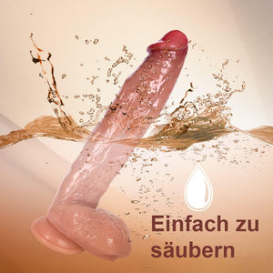 King Size Realisztikus XXL Szilikon Dildó 29,5 cm, Tapadókorongos G-pont Stimuláló - Image 7
