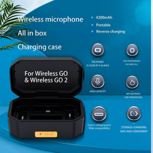 Vezeték nélküli töltőtok SONGING RD-CASE - Rode Wireless GO 2 & Rode Wireless GO mikrofonokhoz. Kábelmentes töltés, praktikus hordtok.
Vezeték nélküli mikrofonok kényelmes töltésére - Image 7