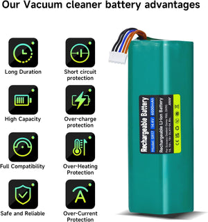 Yeedi és Ecovacs robotporszívókhoz 14.4V 6500mAh akkumulátor - Mspalocell - Image 5