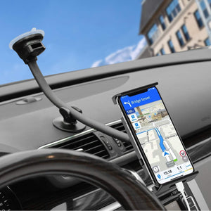 APPS2Car 360°-os Szélvédőre és Műszerfalra Rögzíthető Univerzális Autós Tablet és Telefontartó 4-11" Készülékekhez - Image 6
