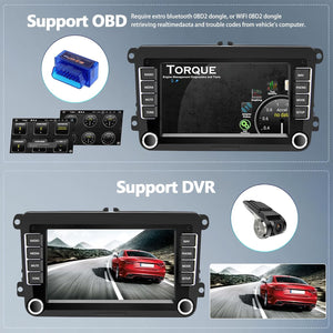 VW Golf, Polo, Passat Android 13 autórádió 7" érintőképernyővel, CarPlay, GPS, kamerával - Image 8