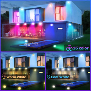 Tubiaz 20W RGB LED reflektor szett, távirányítós, vízálló, kültéri, 4 darabos - Image 3