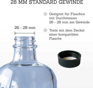 ALTGLAS Zagreb szappanadagoló pumpa - 2 db rozsdamentes acél, újrahasznosítható üvegekhez - Image 4