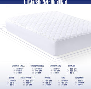 Utopia Bedding Fehér Steppelt Matracvédő 90x190 cm - Mély Zsebes, 38 cm-ig Nyújtható - Image 4