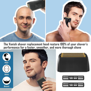 Wahl 5 Star Series Vanish borotva pótfej, 2 db-os fekete szett, kompatibilis 8173-700 modellhez - Image 4