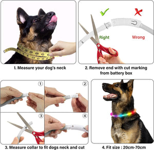 Aicharynic USB-s LED kutyanyakörv - Vízálló, állítható, 3 villogó móddal - Image 5
