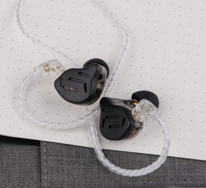 KZ Zax HiFi fülhallgató - 1DD+7BA hibrid, cink ötvözet, leválasztható kábel, fekete - Image 7