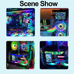 Bewinner 3,5" IPS PC Hőmérséklet és Teljesítmény Kijelző - CPU, RAM, HDD Monitor - Image 6