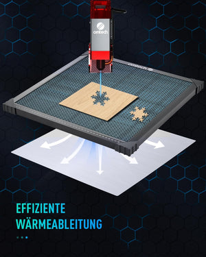 OMTech 400x400mm-es méhsejt lézervágó asztal beépített mérleggel CO2 gravírozógépekhez - Image 3