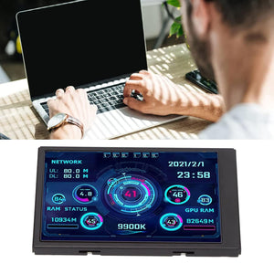 Bewinner 3,5" IPS PC Hőmérséklet és Teljesítmény Kijelző - CPU, RAM, HDD Monitor - Image 5