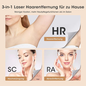 LUBEX IPL Szőrtelenítő Készülék Hűtéssel, 999.900 Impulzus, 3in1 Funkció - Image 4