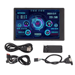 Bewinner 3,5" IPS PC Hőmérséklet és Teljesítmény Kijelző - CPU, RAM, HDD Monitor - Image 7