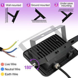 Tubiaz 20W RGB LED reflektor szett, távirányítós, vízálló, kültéri, 4 darabos - Image 9
