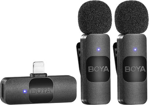 Boya BY-V2 vezeték nélküli csíptetős mikrofon iPhone-hoz, iPad-hez, iOS eszközökhöz - Image 1