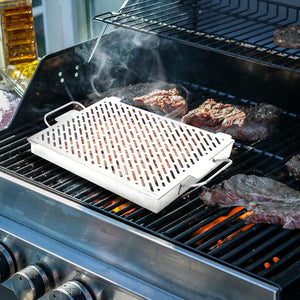 OnlyFire füstölő grillserpenyő vízadagolóval, gáz- és faszenes grillhez - Image 4