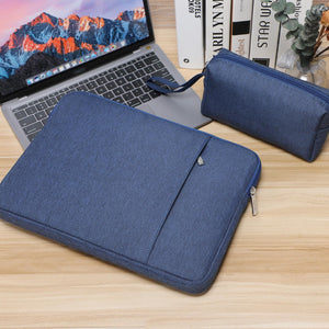 MacBook Pro 14 és Air 13 védőtok szett - HYZUO kék laptop táska - Image 8