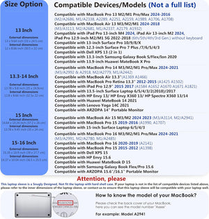 MacBook Pro 16" és XPS 15 védőtok állvánnyal, kék - HYZUO laptoptáska 15-16" - Image 6