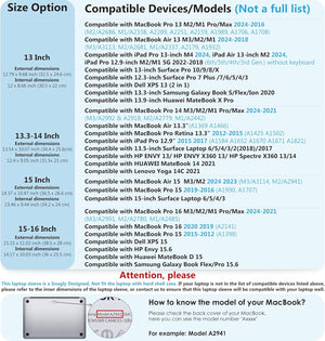 MacBook Air 15 M2 védőtok - HYZUO kék laptop táska 15" Surface és MacBook Pro kompatibilis - Image 6