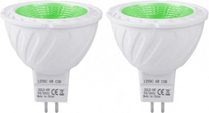 REYLAX GU5.3 Zöld LED izzók, 6 W 500 LM zöld izzó, MR16 reflektor izzó felső fényekhez, - Outlet24