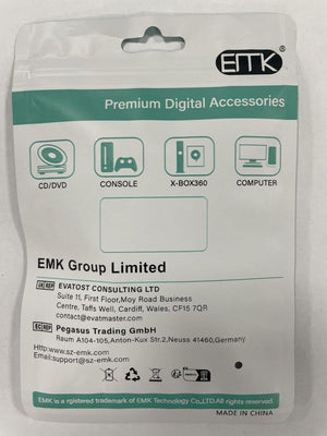 EMK 90 Fokos Toslink Optikai Kábel, Forgatható Dugóval, Fekete, 10m - Outlet24