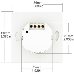 MOES WLAN Okos Világításkapcsoló, 1 Állású, L&N Kábel Kompatibilis, Alexa/Google - Outlet24