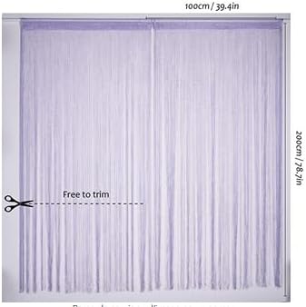 YKKJ Lila Rojtos Függöny 100x200 cm - Ajtóra, Ablakra, Térelválasztónak - Image 6