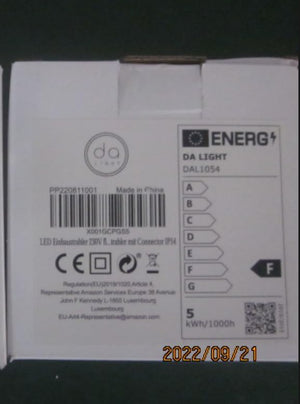 Lapos LED süllyesztett spotlámpa 5W, IP54, 3000/4000/6000K, fürdőszobába, nappaliba - Image 9