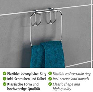 WENKO Classic króm törölközőtartó gyűrű, 17 cm-es - Image 4