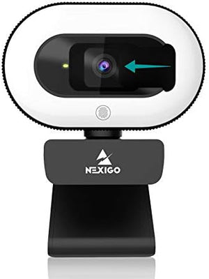 NexiGo StreamCam N930E Full HD webkamera gyűrűs fénnyel és lencsevédővel, autofókusszal - Image 1