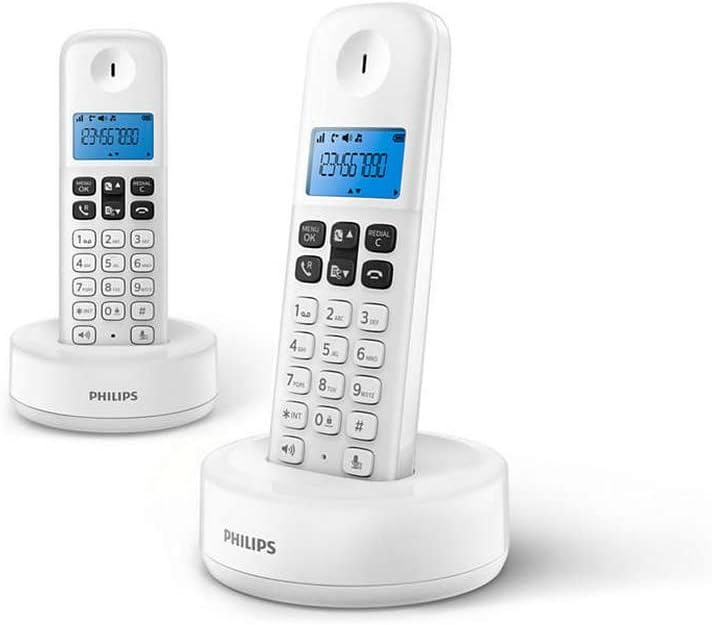 Philips D1612W Duo vezeték nélküli telefon - Fehér, ECO mód, 50m-300m hatótáv - Image 1