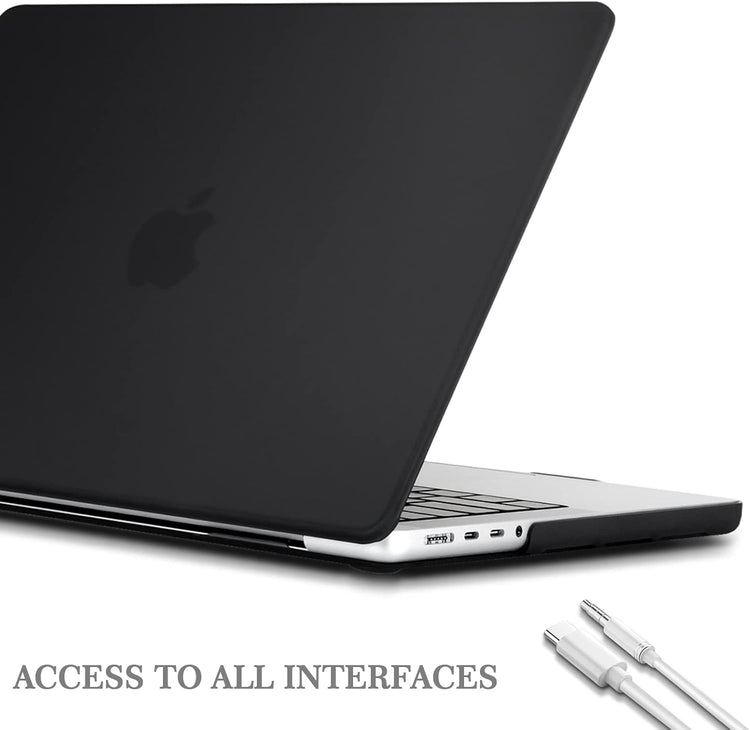MacBook Pro 16" 2023/2021 védőtok - TECOOL ultravékony matt fekete tok EU billentyűzetvédővel - Image 3