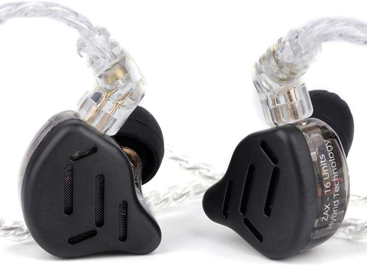 KZ Zax HiFi fülhallgató - 1DD+7BA hibrid, cink ötvözet, leválasztható kábel, fekete - Image 2