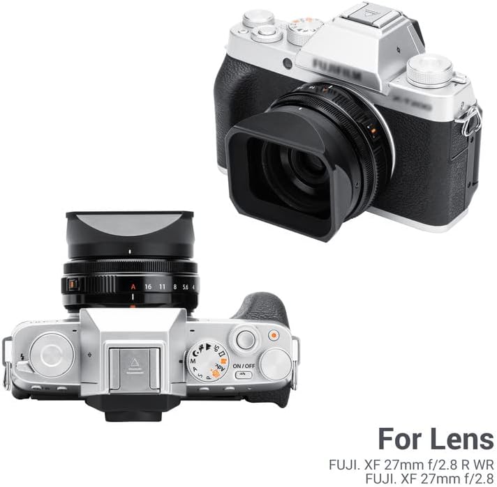 Fujifilm XF 27mm F2.8 R WR objektívhez JJC fém napellenző és sapka - Image 2
