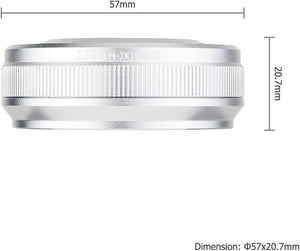 Fujifilm X100 sorozathoz JJC fém napellenző és adaptergyűrű - Ezüst - Image 8