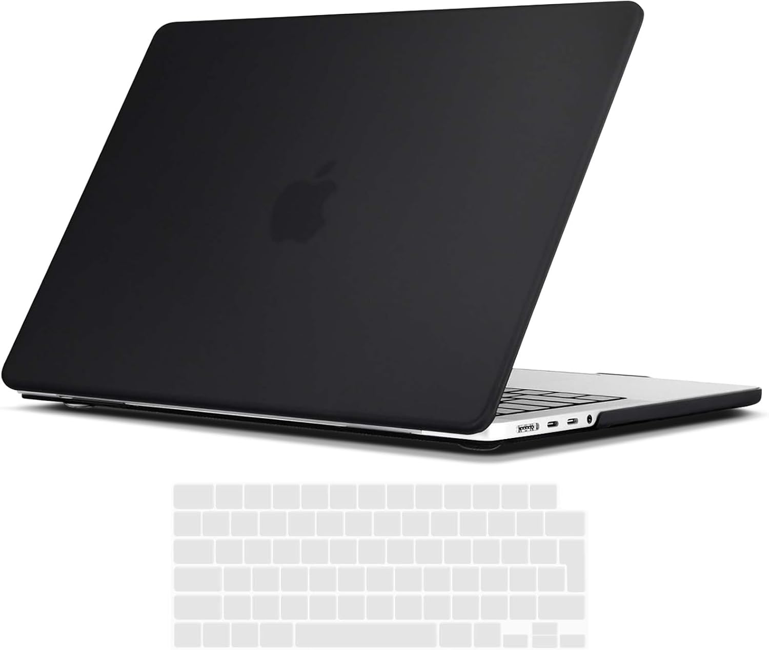 MacBook Pro 16" 2023/2021 védőtok - TECOOL ultravékony matt fekete tok EU billentyűzetvédővel - Image 1