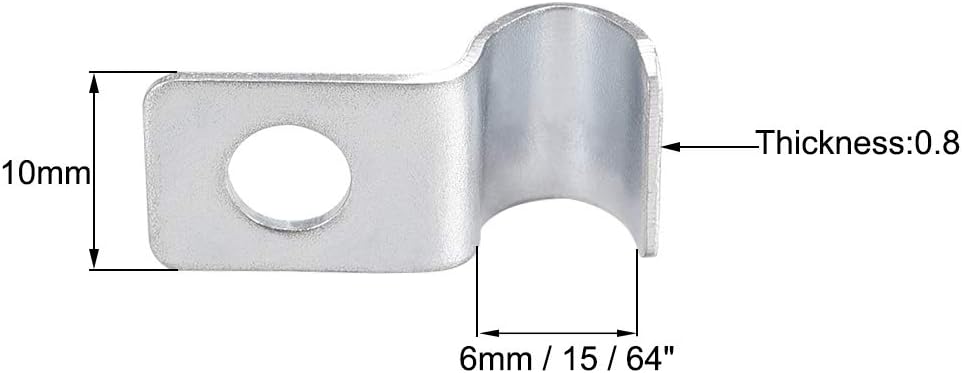 Zingué 50db Kerítésrögzítő Kapocs - 6mm Belső Átmérő, Horganyzott Acél - Image 3
