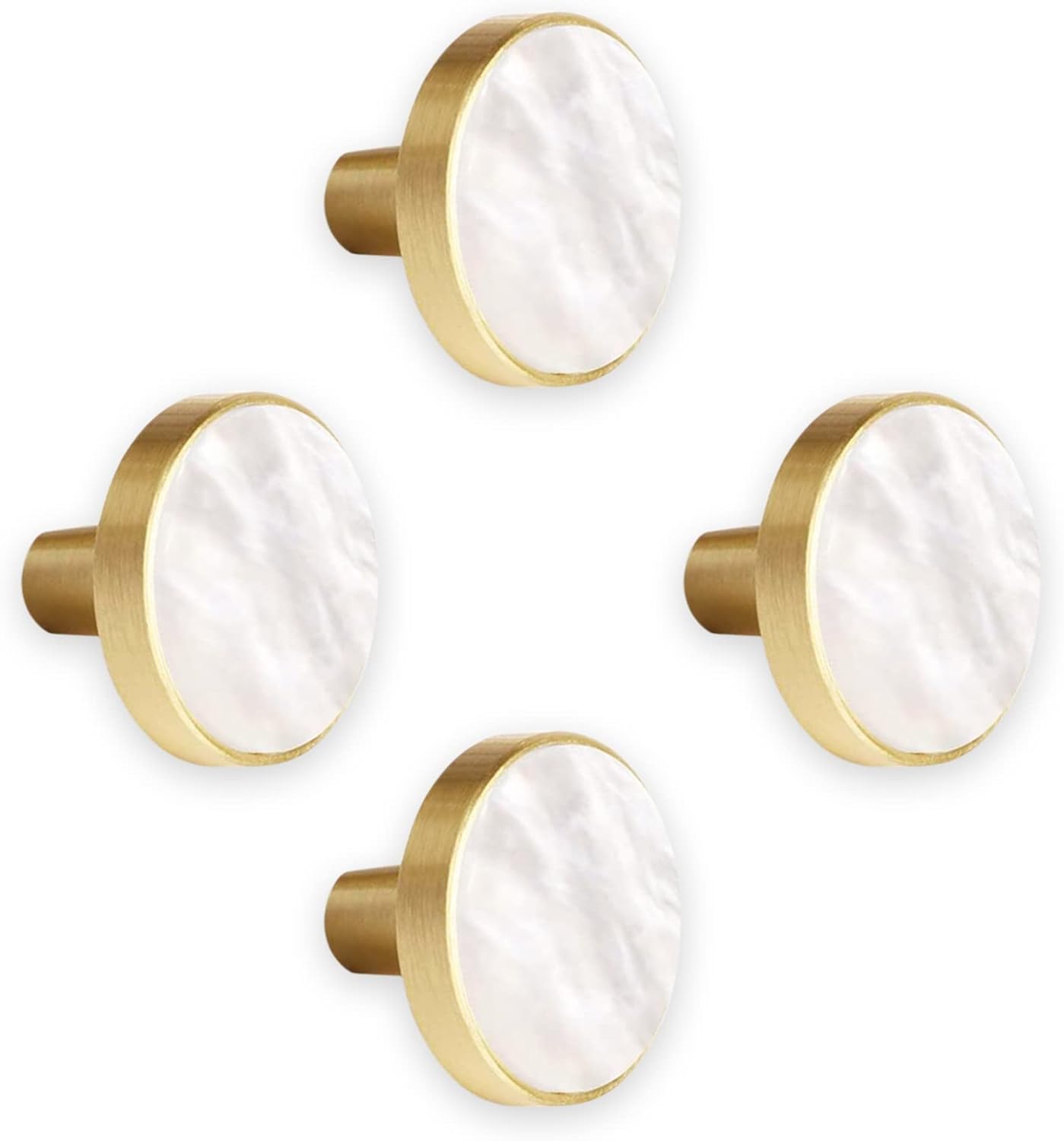Elegáns réz bútorfogantyú szett - 4 db modern fiókgomb 27mm - Image 1