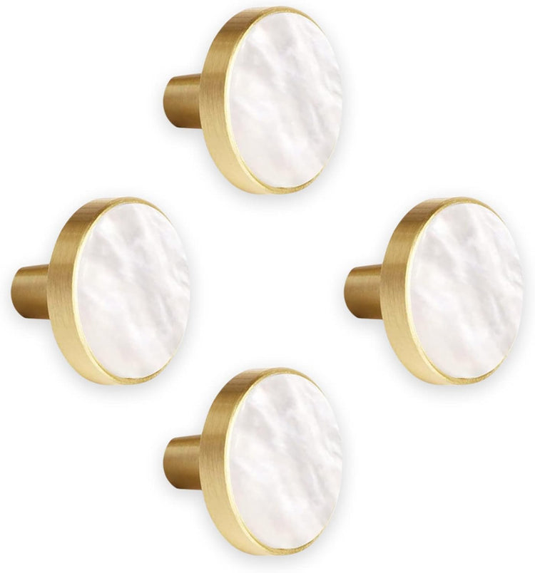 Elegáns réz bútorfogantyú szett - 4 db modern fiókgomb 27mm - Image 1
